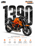 KTM 1390 Super Duke Poster | Premium Motorcycle Wall Art