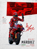 Marc Márquez #93 MotoGP Poster | Ducati Racing Wall Art