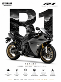 Yamaha YZF-R1 Motorcycle Poster | Premium Superbike Wall Art